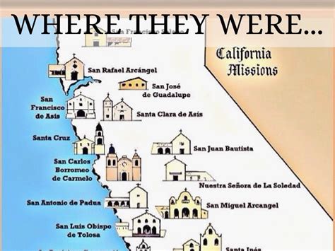 California Missions Map Printable Reference File Map Of