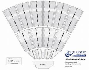 Seating Chart Cal Coast Credit Union Air Theatre San Diego California