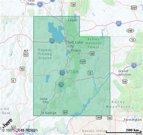 Listing Of All Zip Codes In The State Of Utah For Usps Zip Code Map By