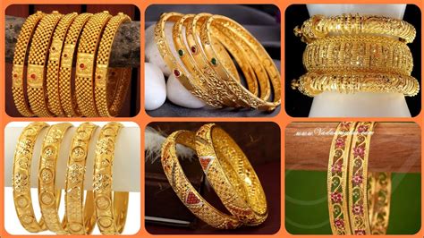 Latest And Most Beautiful Daily Wear Gold Bangles Designs And Ideas
