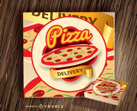 Pizza Box Logo Vector Download