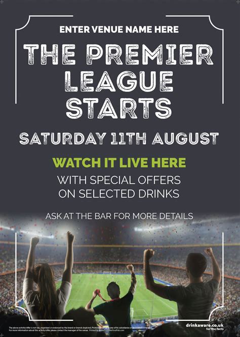 The Premier League Starts Flyer | Promote Your Pub