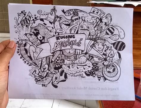 Contoh gambar vignet simple desigen style information or anything related. berbagi ilmu: contoh doodle sederhana