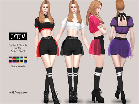 Imin Goth Shorts And Skirt By Helsoseira At Tsr Sims 4 Updates