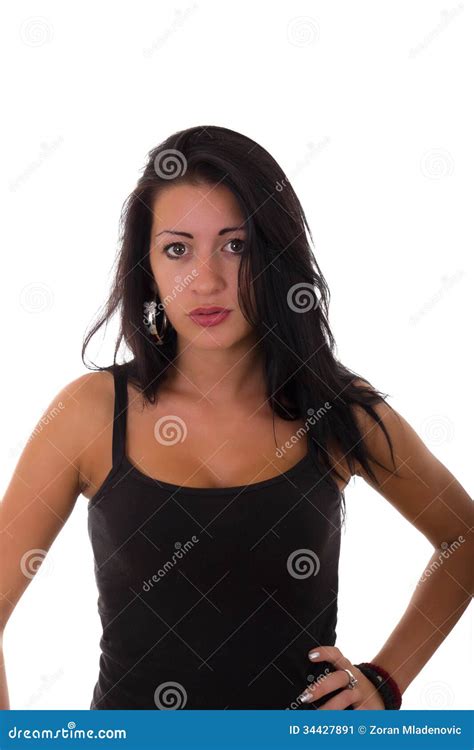 Inexperienced Girl Stock Image Image Of Shirt Young 34427891