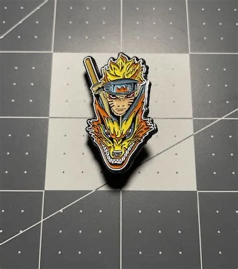 Naruto Kurama Nine Tailed Fox Enamel Pin Kakashi Anime Ninja Lapel Pin