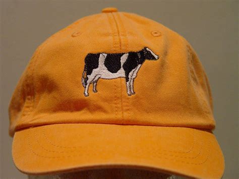 Holstein Cow Farm Hat One Embroidered Men Women Baseball Cap Etsy In