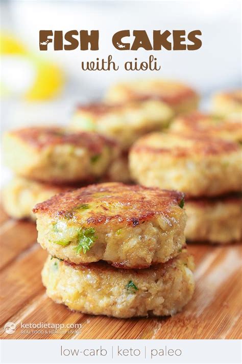 These crab cakes are amazing and they are keto friendly which is a plus. Keto Fish Cakes with Aioli | The KetoDiet Blog
