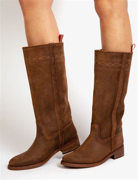 Campero Oiled Suede Boot Tan Penelope Chilvers