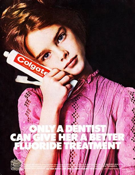Colgate Advertising With Brook Shields 1975 Brooke Shields Brooke