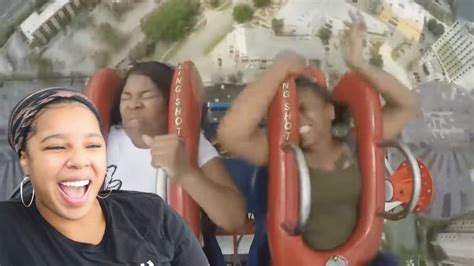 funniest roller coaster reactions reaction youtube