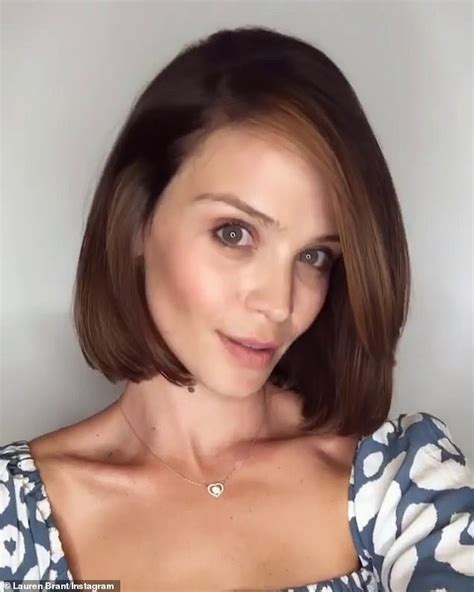Lauren Brant Shows Off Her New Hair Cut And Colour Daily Mail Online