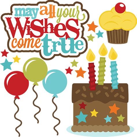 May All Your Wishes Come True Svg Files For Cutting Machines Birthday