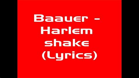 Baauer Harlem Shake Lyrics Short Youtube