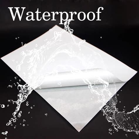 10pcs 50pcs Waterproof A4 Laser Inkjet Printer Copier Craft Paper White Self Adhesive Sticker