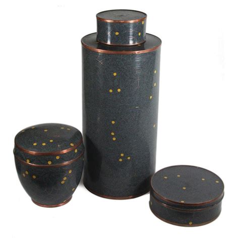 Magnificent Set Of Fabienne Jouvin Cloisonné Lidded Vases At 1stdibs