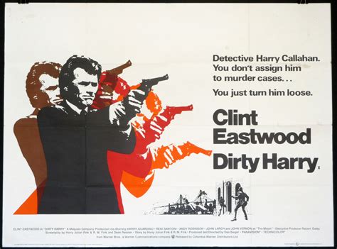 Dirty Harry Original Uk Quad Poster Picture Palace Movie Posters