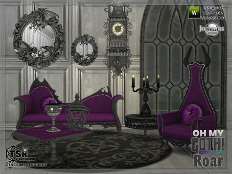 The Sims Resource Oh My Goth Roar Livingroom