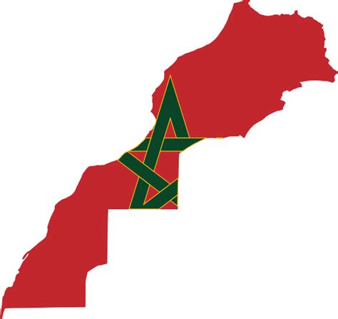 Fileflag Map Of Moroccosvg Wikimedia Commons Moroccan Flag