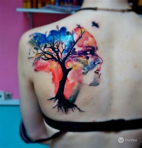 Tree Tattoos Shoulder Blade