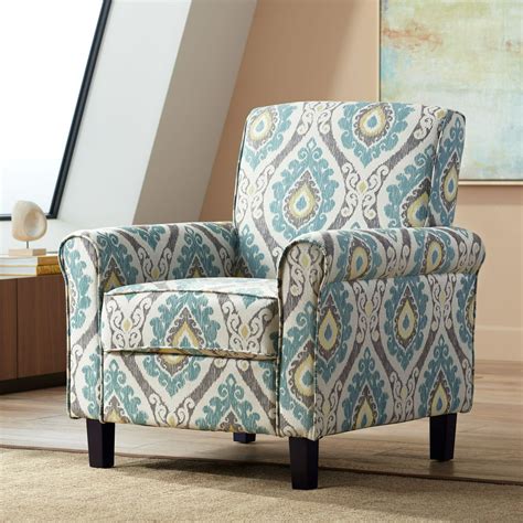 Studio 55d Lansbury Multi Color Ikat Print Fabric Accent Chair