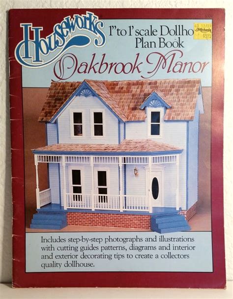 The Houseworks Dollhouse Plan Book Diy Scratch Build Oakbrook