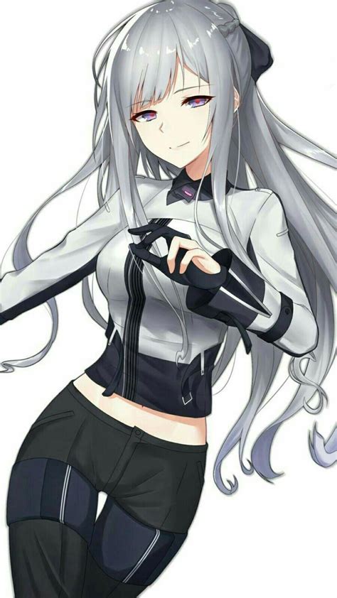 Silver Hair Anime Girl Characters