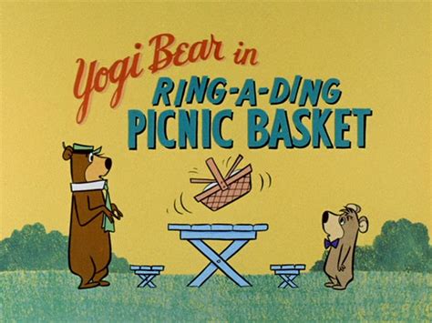 Yowp Yogi Bear — Ring A Ding Picnic Basket