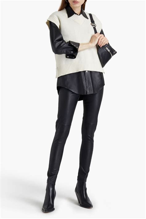 Black Feldz Stretch Leather Skinny Pants Iro The Outnet