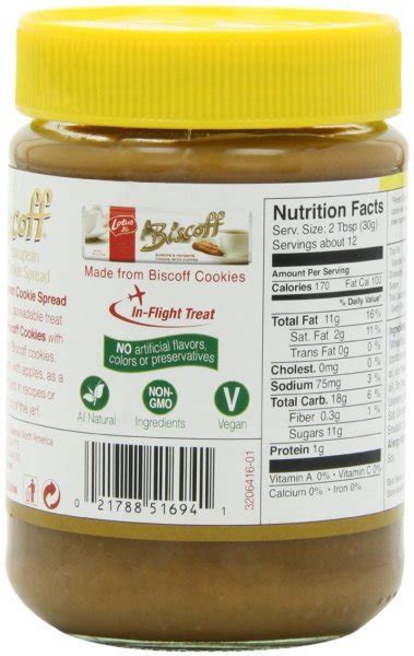 Lotus are best known for their biscuits, which are commonly served with coffee. Calories in Lotus Biscoff spread crunchy. Nutrition Facts ...