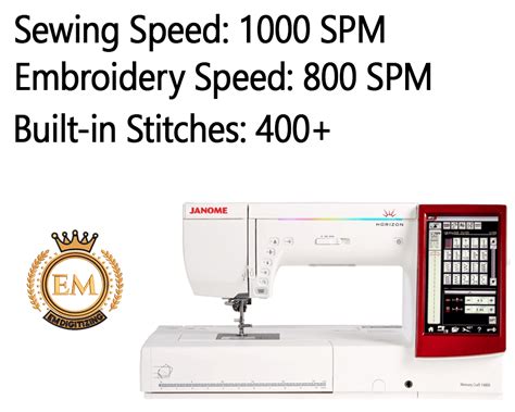Janome Memory Craft 14000 Embroidery Machine Best Review