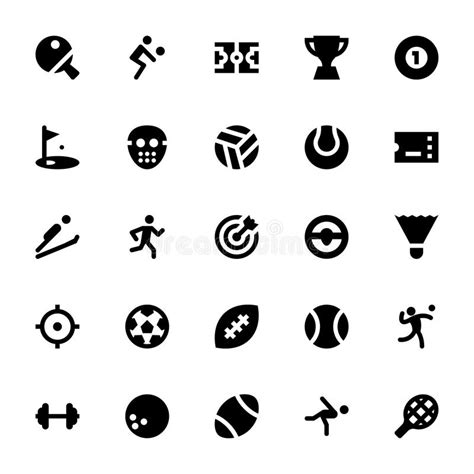 Sports Games Vector Icons 1 Stock Illustrations 16 Sports Games