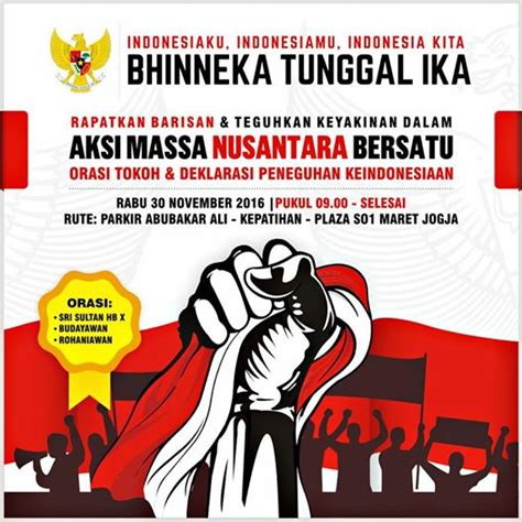 Aksi Bhinneka Tunggal Ika Nusantara Bersatu Digelar Di Jogja Savenkri Jogja Yogyakarta Istimewa