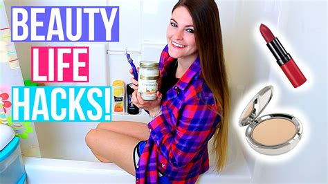 10 Beauty Life Hacks Every Girl Needs To Know Youtube