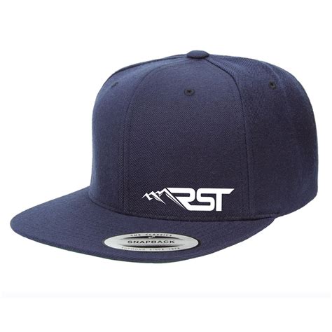 Snapback Flat Bill Hat Ross Snow Tech