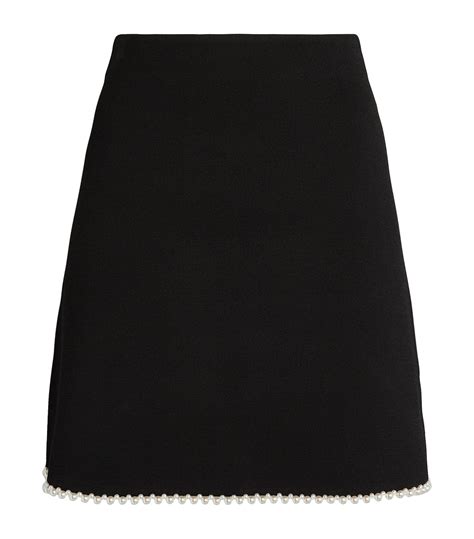 Sandro Black Embellished Mini Skirt Harrods Uk