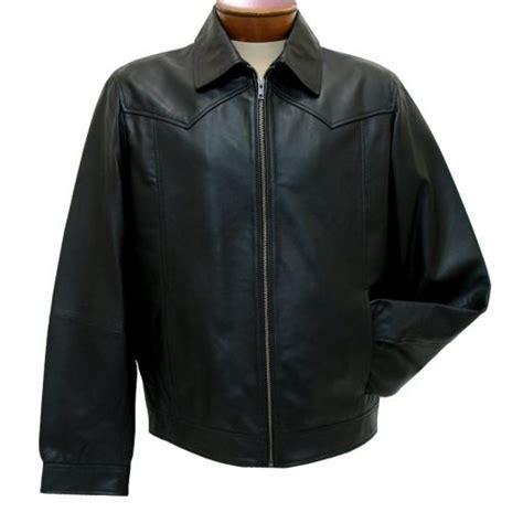 Mens Scully Leather Jacket Premium Lightweight Lambskin 723 11 Black