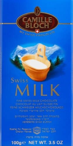 camille bloch swiss milk chocolate 3 5 oz ralphs