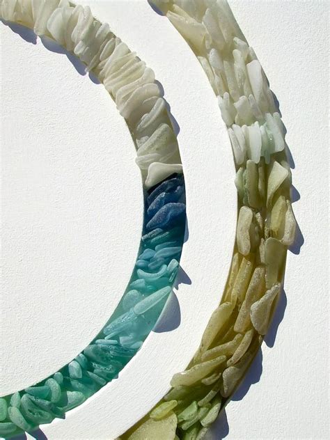 Sea Glass Sculptures Reflect The Relaxing Qualities Of The Ocean Sea Glass Art Glass