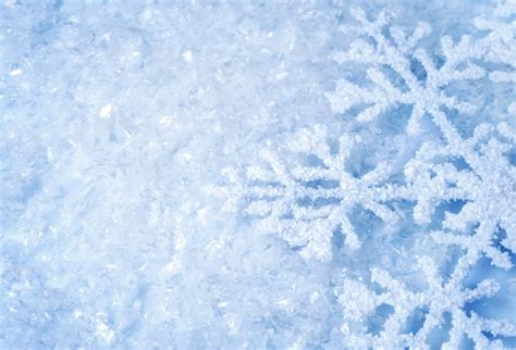 Laeacco Winter Snow Snowflake Ice Crystals Photography Backgrounds