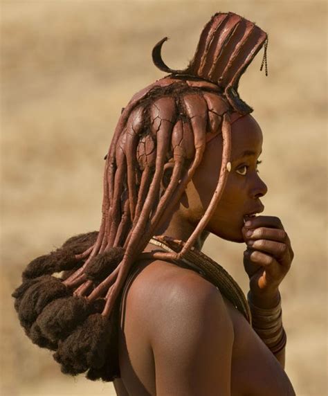 Himba Nation Africa Beautiful Woman With Red Skin Sapiens Sapiens Мировые культуры