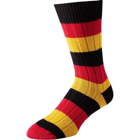 Harrogate Rugby Stripe Cotton Sock Mens Country Clothing Cordings