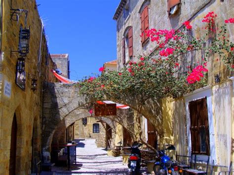 Zdjęcia Stare Miasto Rodos Zaułek Rodos Grecja