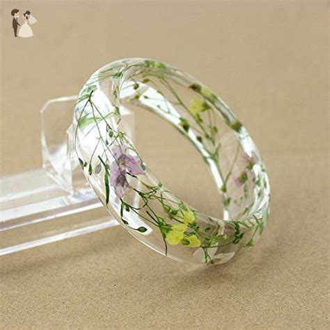 Maybe you would like to learn more about one of these? Handmade Resin With Real Flower Bracelet, Unique Dried ...