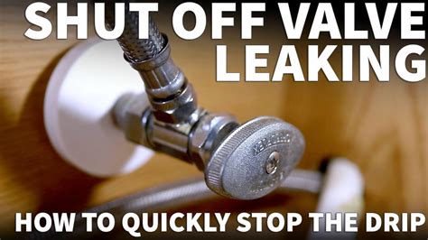 Leaking Shut Off Valve Under Sink Faucet Valve Leaking How To Fix A