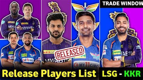 Ipl Released Players List Kkr And Lsg Release Players Hooda