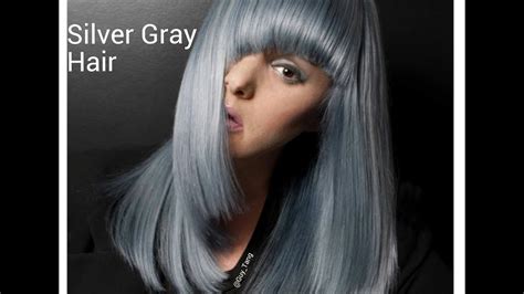After 15 minutes, check a strand of hair to see how much color has lifted. Granny Hair Silver Slate Gray make-over - YouTube