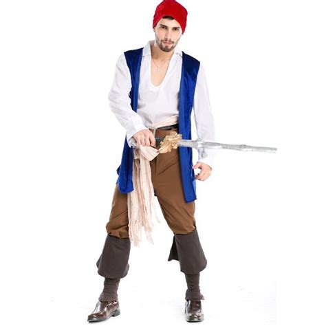 Cool Halloween Costumes Adult Men Pirate Costume Carnival Cosplay