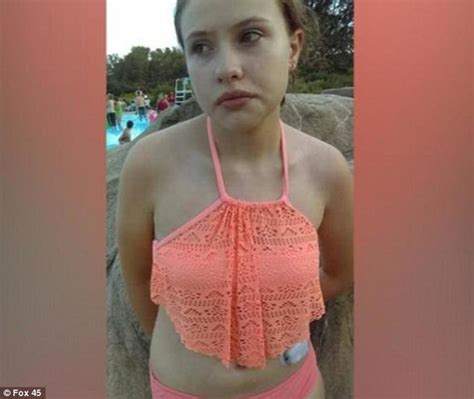 Girl Refused Access To Water Slide Because Of What Was Sticking Out From Under Her Top