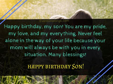 Best Happy Birthday Son From Mom Quotes With Unconditional Love